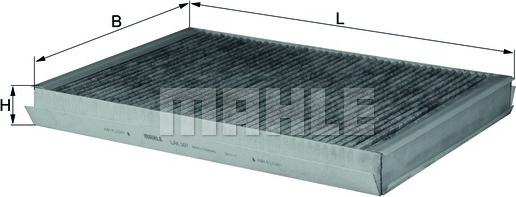 MAHLE LAK 307 - Фільтр, повітря у салоні autodetail.com.ua
