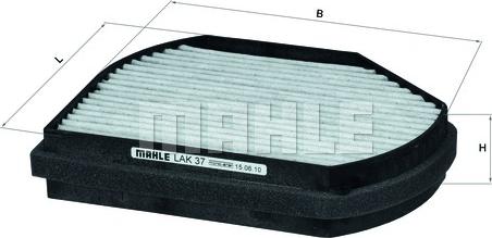 MAHLE LAK 37 - Фільтр, повітря у салоні autodetail.com.ua