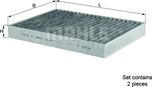 MAHLE LAK 292/S - Фільтр, повітря у салоні autodetail.com.ua