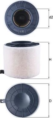 MAHLE LX 4410 - Повітряний фільтр autodetail.com.ua