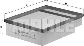 MAHLE LX 1019 - Повітряний фільтр autodetail.com.ua