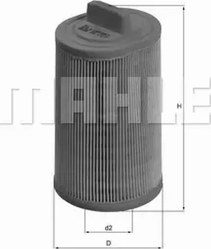 MAHLE LX 1277 - Повітряний фільтр autodetail.com.ua
