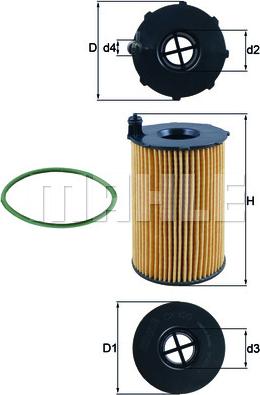 MAHLE OX 420D - Оливний фільтр autodetail.com.ua