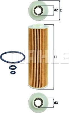 MAHLE OX 183/5D1 - Оливний фільтр autodetail.com.ua