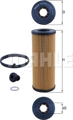 MAHLE OX 135/1D - Оливний фільтр autodetail.com.ua