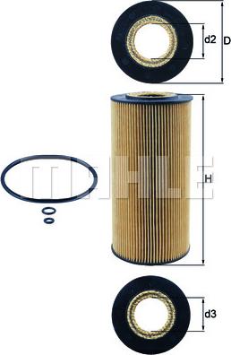MAHLE OX 123/1D - Оливний фільтр autodetail.com.ua