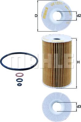 MAHLE OX 127/1D - Оливний фільтр autodetail.com.ua