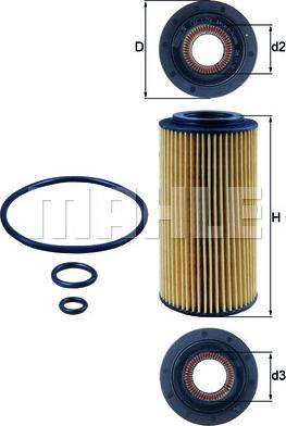 MAHLE OX 179D - Оливний фільтр autodetail.com.ua