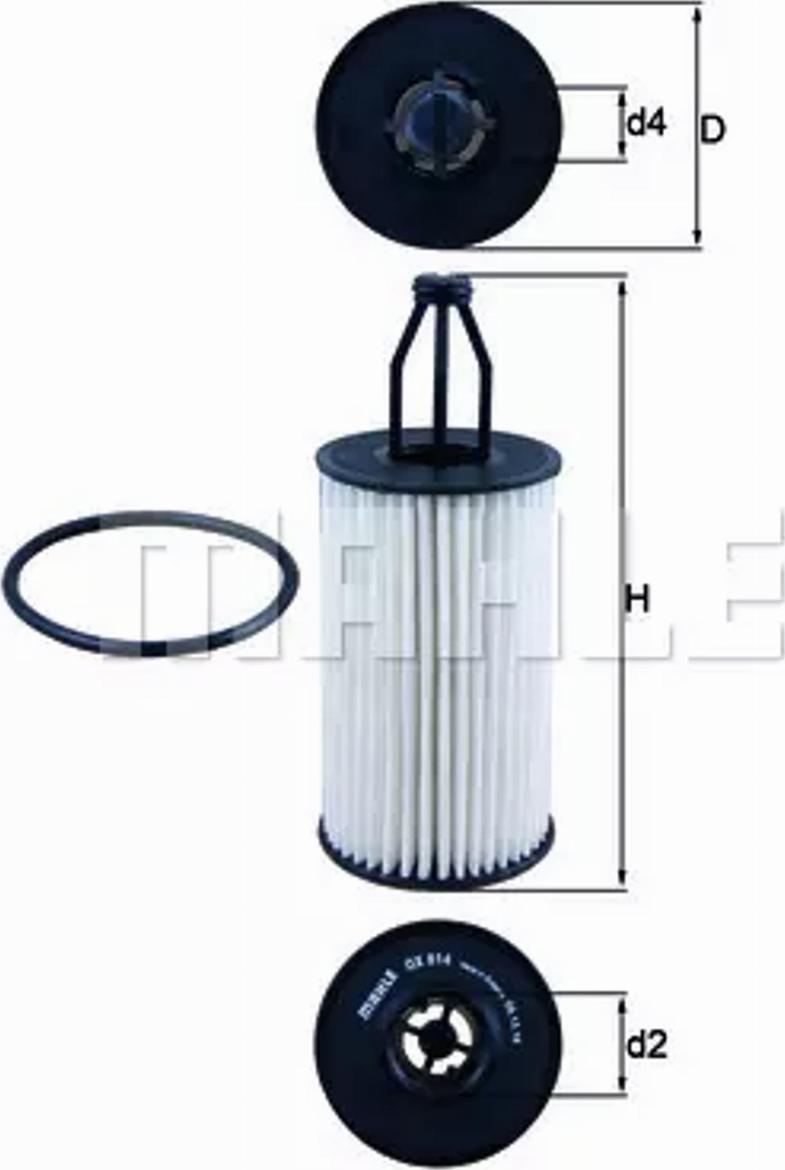 MAHLE OX 814D - Оливний фільтр autodetail.com.ua