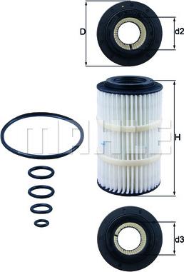 MAHLE OX 345/7D - Оливний фільтр autodetail.com.ua