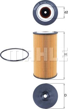 MAHLE OX 358D - Оливний фільтр autodetail.com.ua