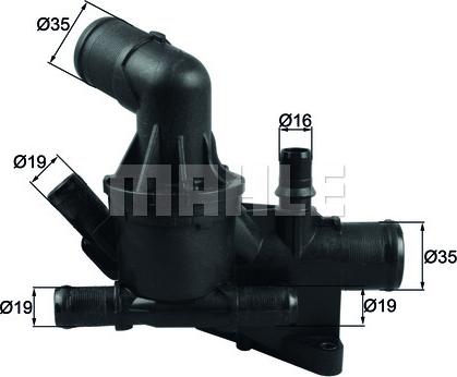 MAHLE TH 54 80 - Термостат, охолоджувальна рідина autodetail.com.ua