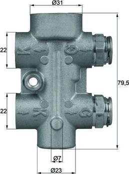 MAHLE TO 8 80 - Термостат, охолодження оливи autodetail.com.ua