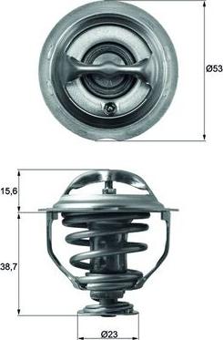 MAHLE TX 117 95D - Термостат, охолоджувальна рідина autodetail.com.ua