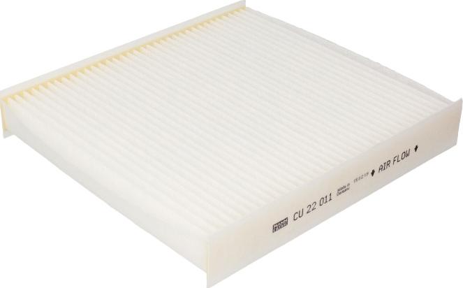Mann-Filter CU 22 011 - Фільтр, повітря у салоні autodetail.com.ua