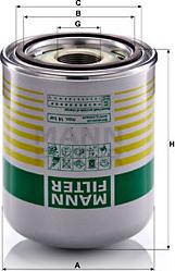 Mann-Filter TB 1394/8 x - Патрон осушувача повітря, пневматична установка autodetail.com.ua