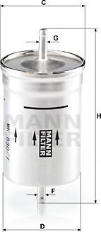 Mann-Filter WK 830/7 - Фільтр палива autodetail.com.ua
