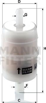 Mann-Filter WK 32/6 - Фільтр повітря, вхідне повітря компресора autodetail.com.ua