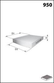Mecafilter ELR7409 - Фільтр, повітря у салоні autodetail.com.ua