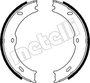 Metelli 53-0246 - Комплект гальмівних колодок, стоянкове гальмо autodetail.com.ua