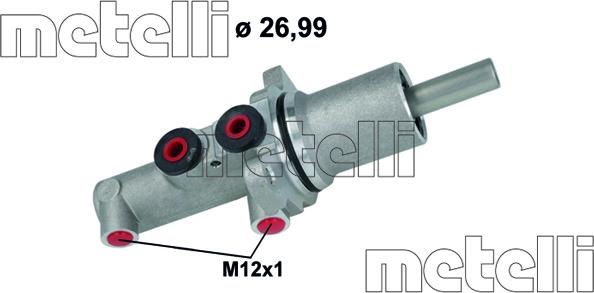 Metelli 05-1144 - Головний гальмівний циліндр autodetail.com.ua
