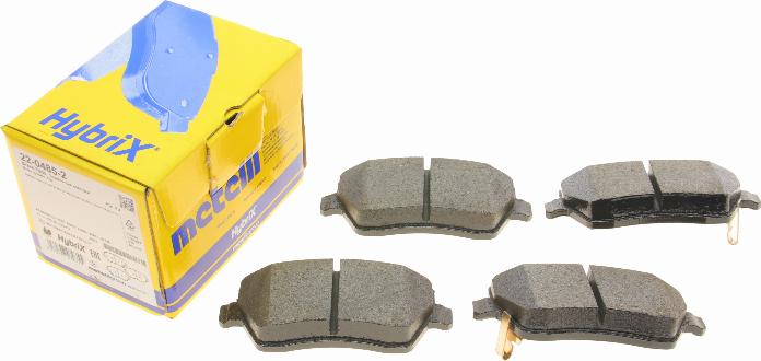 Metelli 22-0485-2 - Комплект гальмівних накладок, дискове гальмо autodetail.com.ua