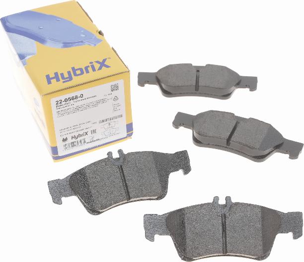 Metelli 22-0568-0 - Комплект гальмівних накладок, дискове гальмо autodetail.com.ua