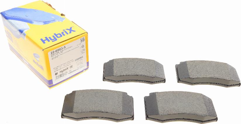 Metelli 22-0563-5 - Комплект гальмівних накладок, дискове гальмо autodetail.com.ua