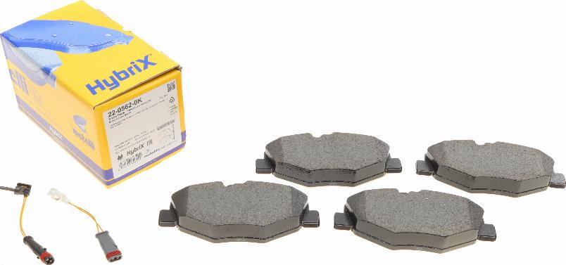 Metelli 22-0562-0K - Комплект гальмівних накладок, дискове гальмо autodetail.com.ua