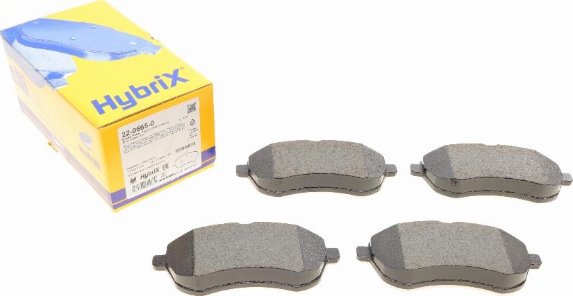 Metelli 22-0665-0 - Комплект гальмівних накладок, дискове гальмо autodetail.com.ua