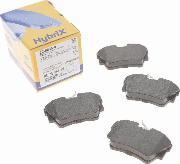 Metelli 22-0635-0 - Комплект гальмівних накладок, дискове гальмо autodetail.com.ua