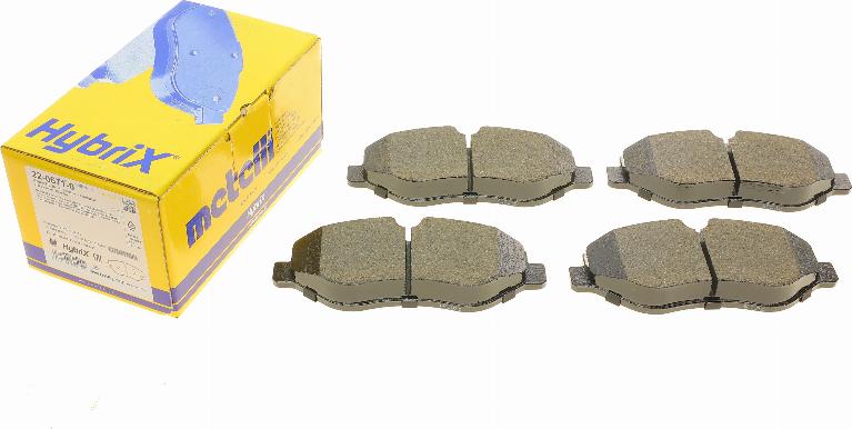 Metelli 22-0671-0 - Комплект гальмівних накладок, дискове гальмо autodetail.com.ua