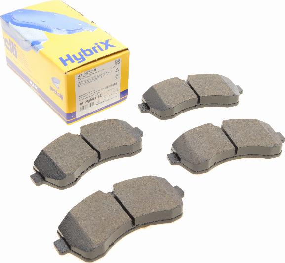 Metelli 22-0673-0 - Комплект гальмівних накладок, дискове гальмо autodetail.com.ua