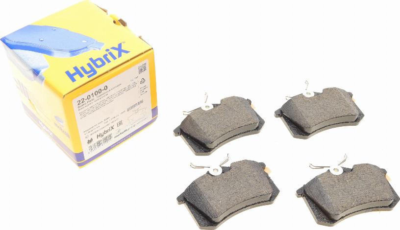 Metelli 22-0100-0 - Комплект гальмівних накладок, дискове гальмо autodetail.com.ua
