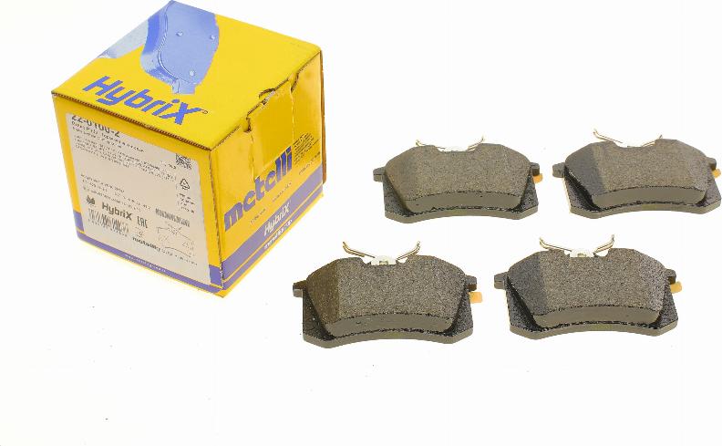 Metelli 22-0100-2 - Комплект гальмівних накладок, дискове гальмо autodetail.com.ua