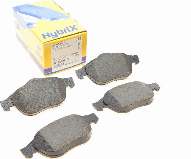 Metelli 22-0336-1 - Комплект гальмівних накладок, дискове гальмо autodetail.com.ua