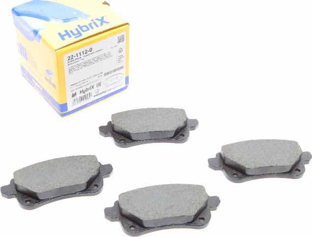Metelli 22-1112-0 - Комплект гальмівних накладок, дискове гальмо autodetail.com.ua