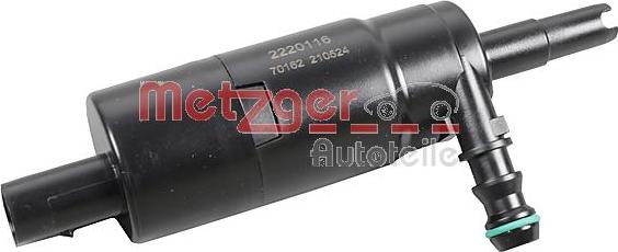 Metzger 2220116 - Насос подачі води для миття, система очищення фар autodetail.com.ua