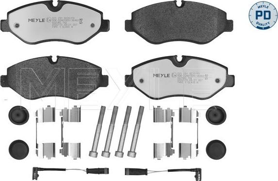 Meyle 025 291 9220/PD - Комплект гальмівних накладок, дискове гальмо autodetail.com.ua