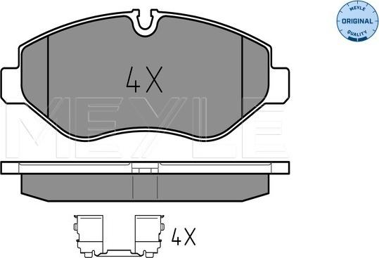 Meyle 025 291 9220 - Комплект гальмівних накладок, дискове гальмо autodetail.com.ua
