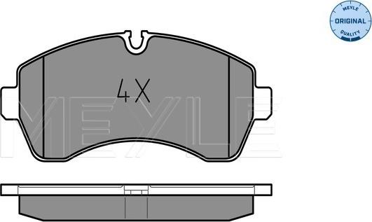 Meyle 025 292 0020 - Комплект гальмівних накладок, дискове гальмо autodetail.com.ua