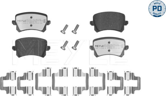 Meyle 025 244 8317/PD - Комплект гальмівних накладок, дискове гальмо autodetail.com.ua