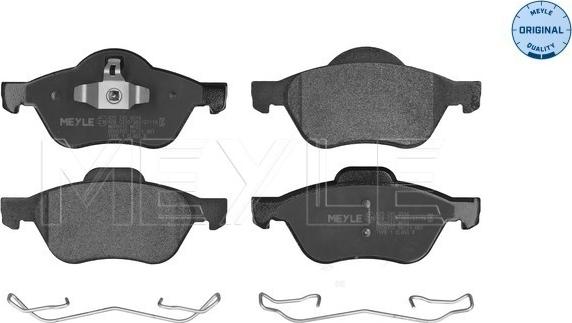 Meyle 025 245 3518 - Комплект гальмівних накладок, дискове гальмо autodetail.com.ua