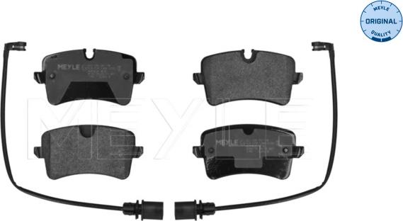 Meyle 025 246 0617/W - Комплект гальмівних накладок, дискове гальмо autodetail.com.ua