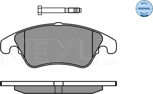 Meyle 025 243 1019 - Комплект гальмівних накладок, дискове гальмо autodetail.com.ua
