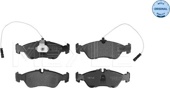 Meyle 025 215 9218 - Комплект гальмівних накладок, дискове гальмо autodetail.com.ua