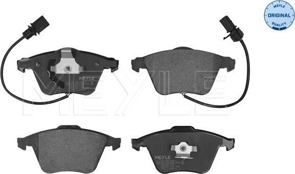 Meyle 025 239 5020/W - Комплект гальмівних накладок, дискове гальмо autodetail.com.ua