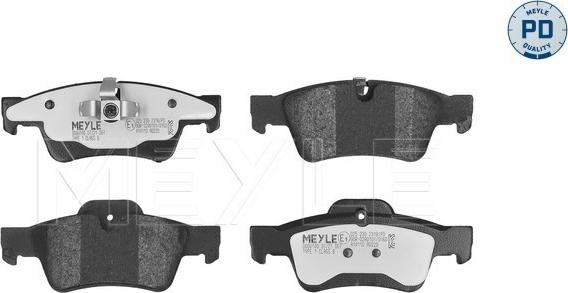 Meyle 025 239 2318/PD - Комплект гальмівних накладок, дискове гальмо autodetail.com.ua