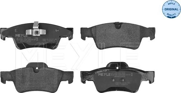 Meyle 025 239 2318 - Комплект гальмівних накладок, дискове гальмо autodetail.com.ua
