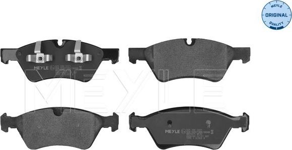 Meyle 025 239 2221 - Комплект гальмівних накладок, дискове гальмо autodetail.com.ua